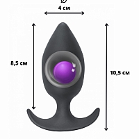 Пробка со смещенным центром тяжести Spice it up Insatiable Dark grey