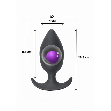 Пробка со смещенным центром тяжести Spice it up Insatiable Dark grey