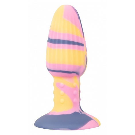 Анальная втулка трехцветная Joy Tricolour Butt Plug You2Toys