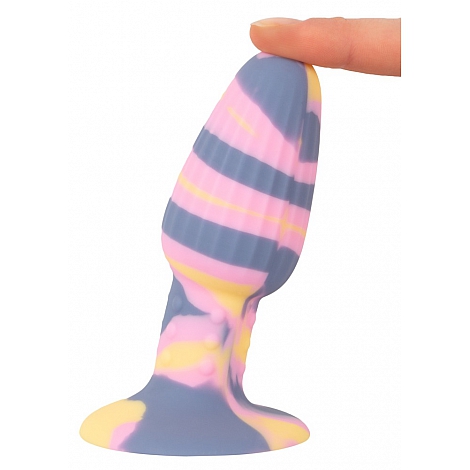 Анальная втулка трехцветная Joy Tricolour Butt Plug You2Toys