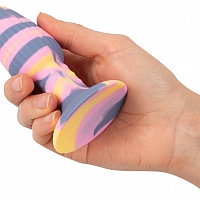 Анальная втулка трехцветная Joy Tricolour Butt Plug You2Toys