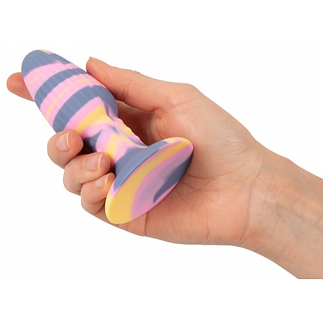 Анальная втулка трехцветная Joy Tricolour Butt Plug You2Toys