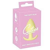 Анальная втулка желтая Cuties Plugs