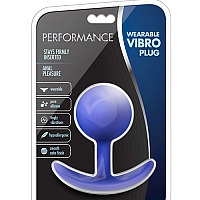 Анальная втулка со смещенным центром тяжести Performance Plug Indigo