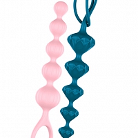 Набор из двух анальных цепочек Satisfyer Love Beads разноцветный