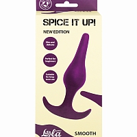 Анальная пробка Spice It Up Smooth Ultraviole, 12,5 см