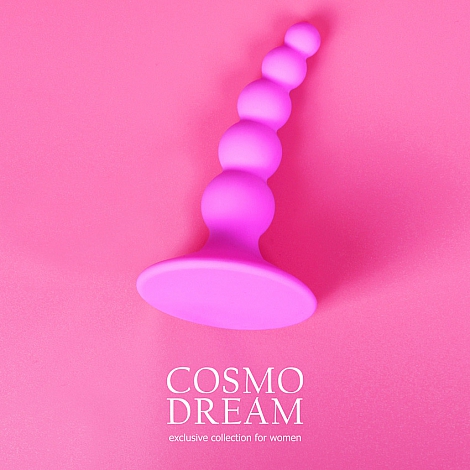 Анальный стимулятор с шариками из силикона Cosmo Dream