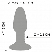 Анальная втулка трехцветная Joy Tricolour Butt Plug You2Toys