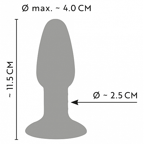 Анальная втулка трехцветная Joy Tricolour Butt Plug You2Toys