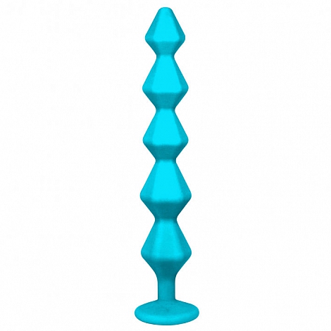 Анальная цепочка с кристаллом Emotions Buddy Turquoise
