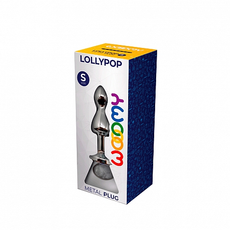 Анальная пробка Lollypop Double Ball White S