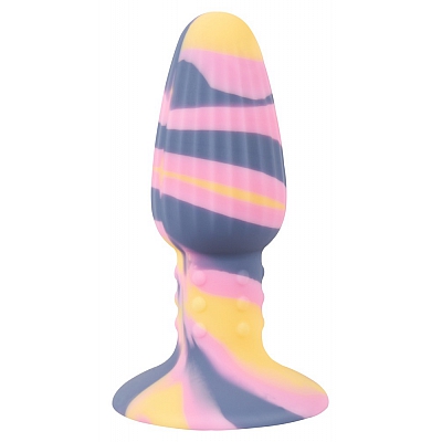 Анальная втулка трехцветная Joy Tricolour Butt Plug You2Toys