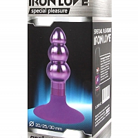 Втулка анальная фиолетовая елочка Iron Love