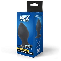 Втулка анальная с широким ограничителем Sex Expert, 8 см