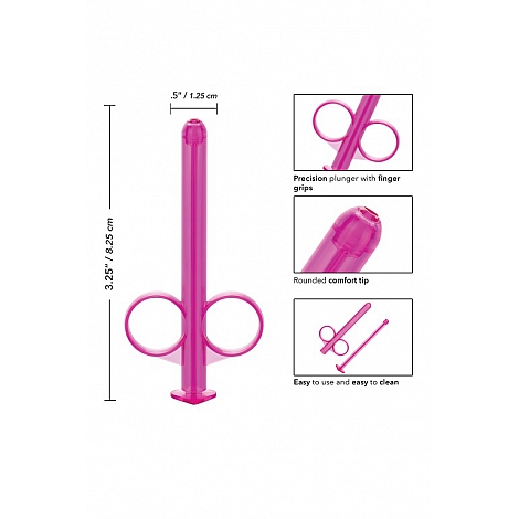 Набор розовых шприцов для введения лубриканта Lube Tube