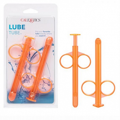 Набор оранжевых шприцов для введения лубриканта Lube Tube