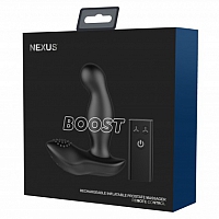 Вибромассажер простаты с надувной головкой и 6-ю режимами вибрации Nexus Boost