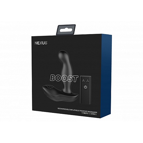 Вибромассажер простаты с надувной головкой и 6-ю режимами вибрации Nexus Boost