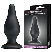 Анальная втулка Pretty Love Black, 15,4 см
