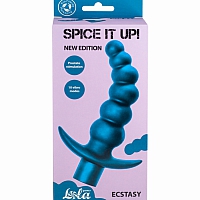 Анальная пробка с вибрацией Spice it up Ecstasy Aquamarine
