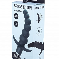 Анальная пробка с вибрацией Spice it up Ecstasy Black