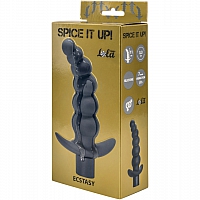 Анальная пробка с вибрацией Spice it up Ecstasy Dark Grey