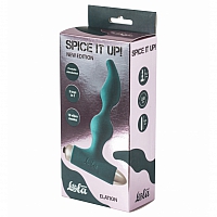 Анальная пробка с вибрацией Spice it up New Edition Elation Dark green