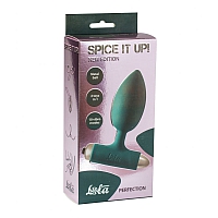 Анальная пробка с вибрацией Spice it up New Edition Perfection Green