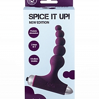 Анальная пробка с вибрацией Spice it up New Edition Splendor Wine red