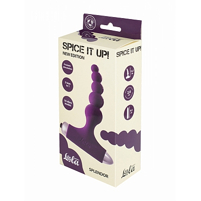Анальная пробка с вибрацией Spice it up New Edition Splendor Ultraviolet