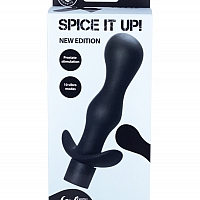 Анальная пробка с вибрацией Spice it up passion dark grey