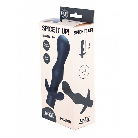 Анальная пробка с вибрацией Spice it up passion black