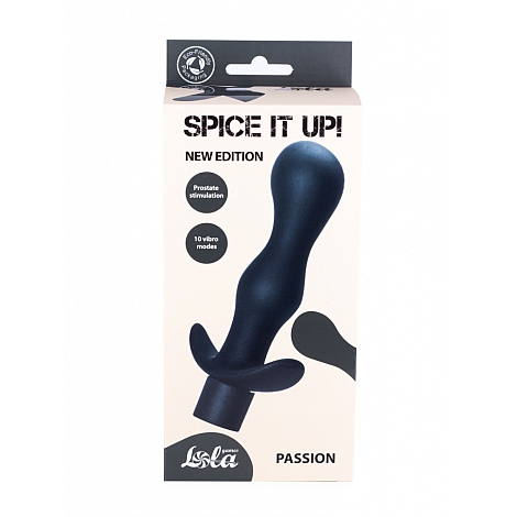 Анальная пробка с вибрацией Spice it up passion black