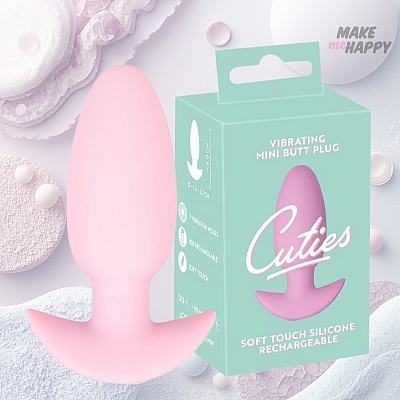 Мини анальная пробка с вибрацией Cuties