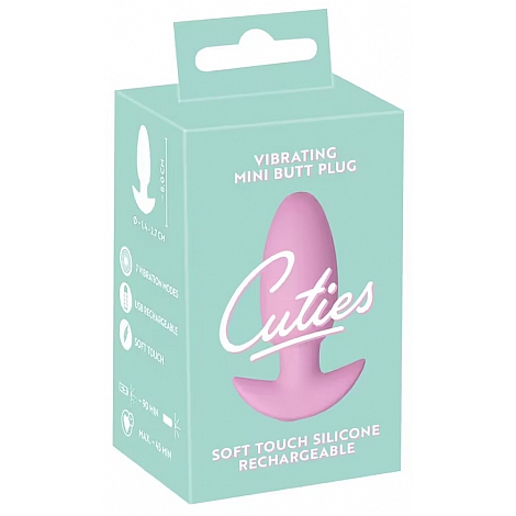 Мини анальная пробка с вибрацией Cuties