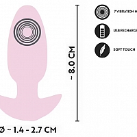 Мини анальная пробка с вибрацией Cuties