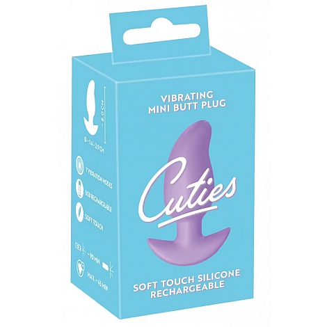 Мини анальная пробка с вибрацией Cuties