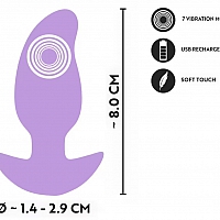 Мини анальная пробка с вибрацией Cuties