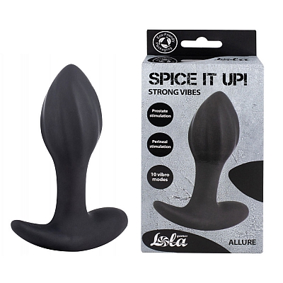 Перезаряжаемая анальная пробка из мягкого силикона Spice it Up Allure