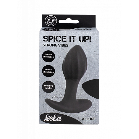 Перезаряжаемая анальная пробка из мягкого силикона Spice it Up Allure