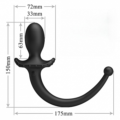 Анальная вибропробка Anthony