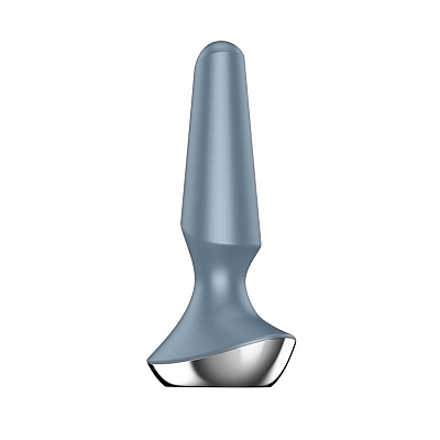 Анальная пробка с вибрацией серая Satisfyer Plug Ilicious 2