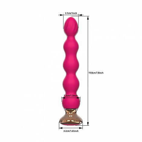 Анальный вибромассажер с пультом ДУ Mini Vibrator