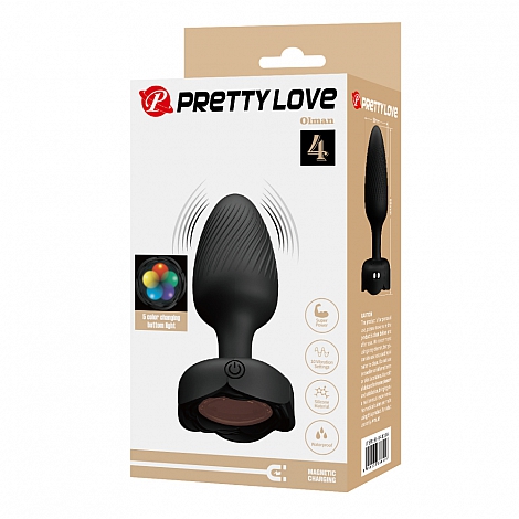 Анальный Вибростимулятор с подсветкой Pretty Love