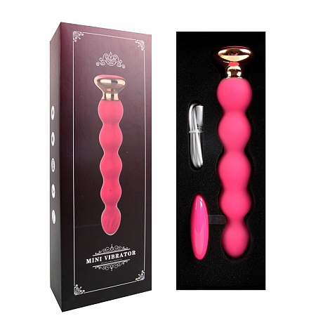 Анальный вибромассажер с пультом ДУ Mini Vibrator
