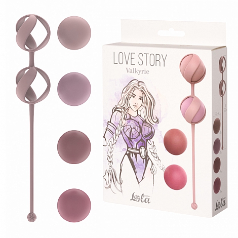 Набор сменных вагинальных шариков Love Story Valkyrie Pink