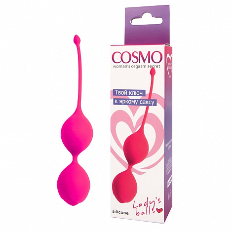 Силиконовые вагинальные шарики со смещенным центром Cosmo