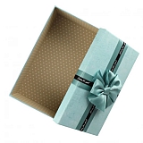 Подарочная коробка голубая Just for you большая, 21х32х13,5 см