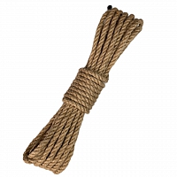 Бондажная веревка для шибари техник и связывания, 15 метров, джут
