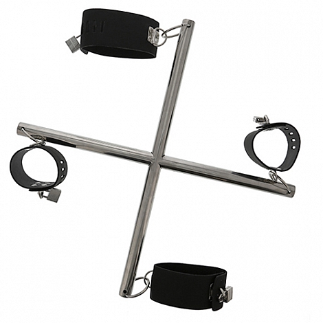 Металлическая распорка с манжетами для фиксации рук и ног Blaze Hog Tie Cross Bar